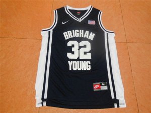 Maillot De Basket NCAA Brigham Young Cougars Jimmer FRougeette 32 Bleu Fonce